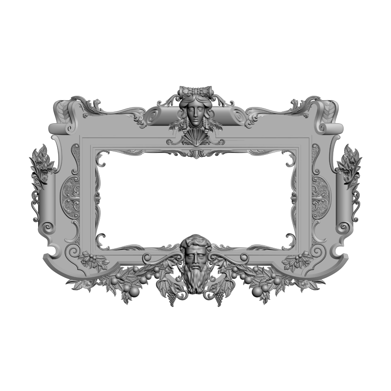 картинка Рама резная D14-472 3D-STL.COM