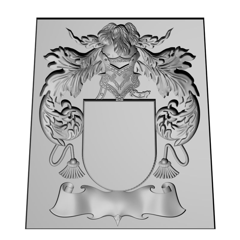 картинка Фамильный герб RG1-132 3D-STL.COM