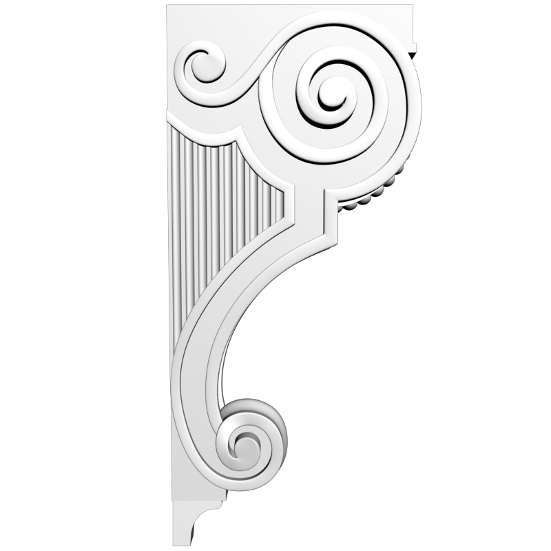 картинка Кронштейн резной D9-185 3D-STL.COM