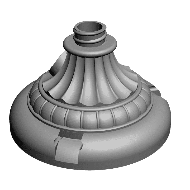 картинка Набор 3 детали Светильника H6-010 3D-STL.COM