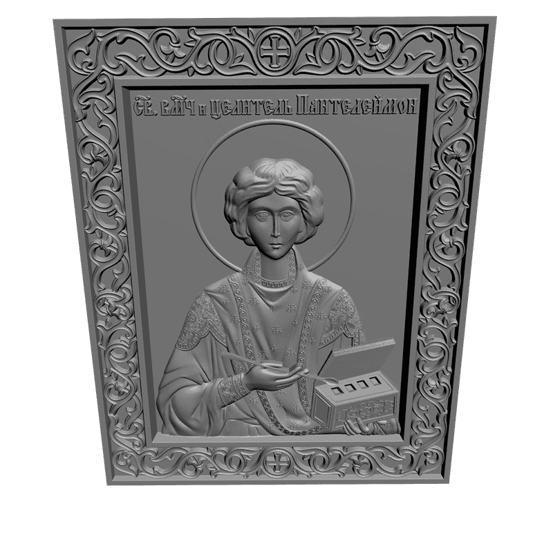 картинка Св.Влм. Пантелеймон Целитель V3-081 3D-STL.COM
