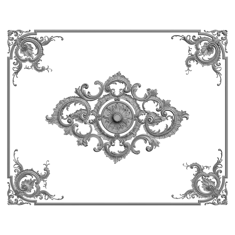 картинка Накладка резная D10-268 3D-STL.COM