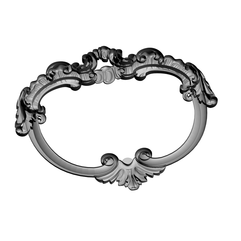картинка Рамка резная под зеркало D14-668 3D-STL.COM