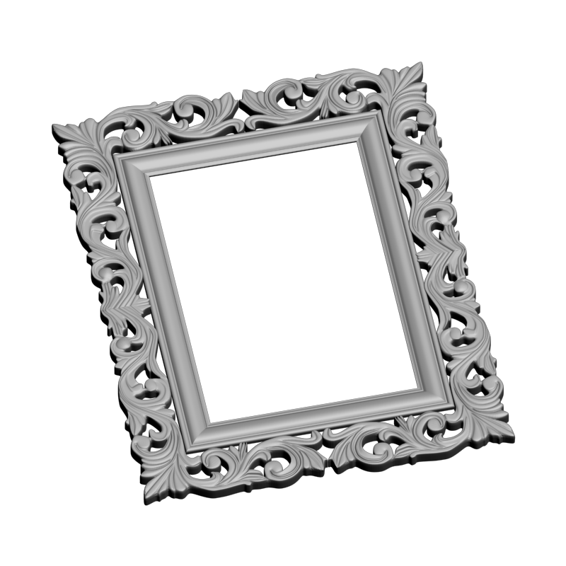 картинка Рамка резная под зеркало D14-667 3D-STL.COM