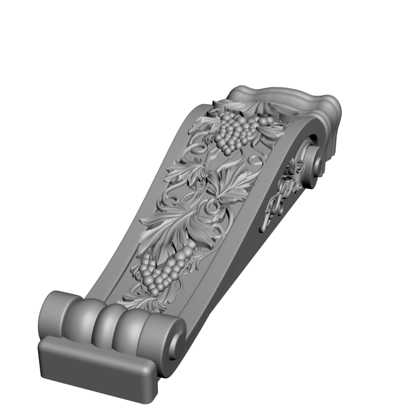 картинка Кронштейн резной D9-197 3D-STL.COM