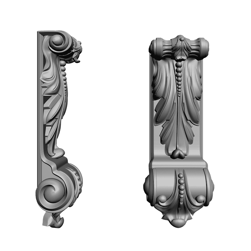 картинка Кронштейн резной D9-146 3D-STL.COM