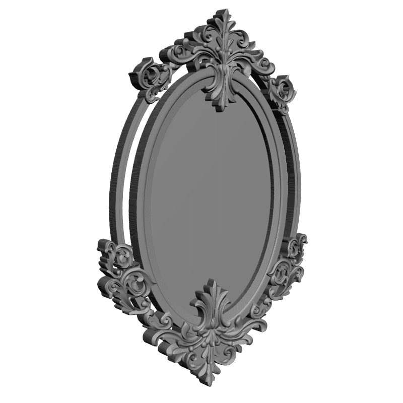 картинка Рамка под зеркало D14-313 3D-STL.COM