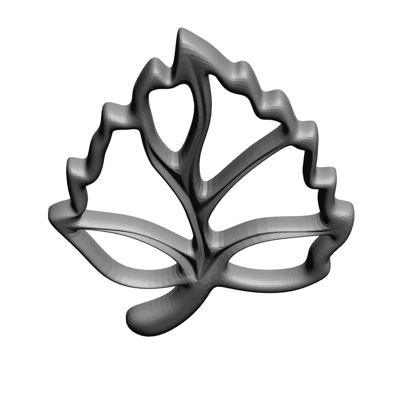 картинка Листик F4-007 3D-STL.COM