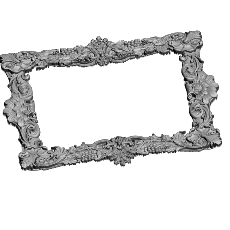 картинка Рамка резная D14-587 3D-STL.COM