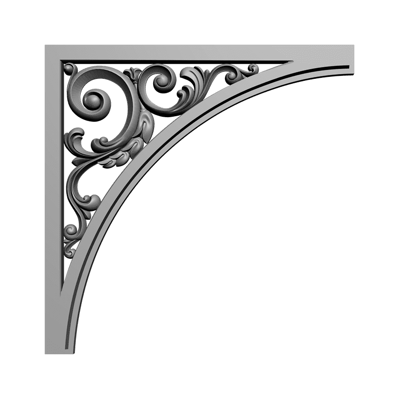 картинка Угловой элемент D19-013 3D-STL.COM