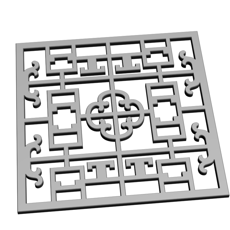картинка Решётка декоративная D15-032 3D-STL.COM