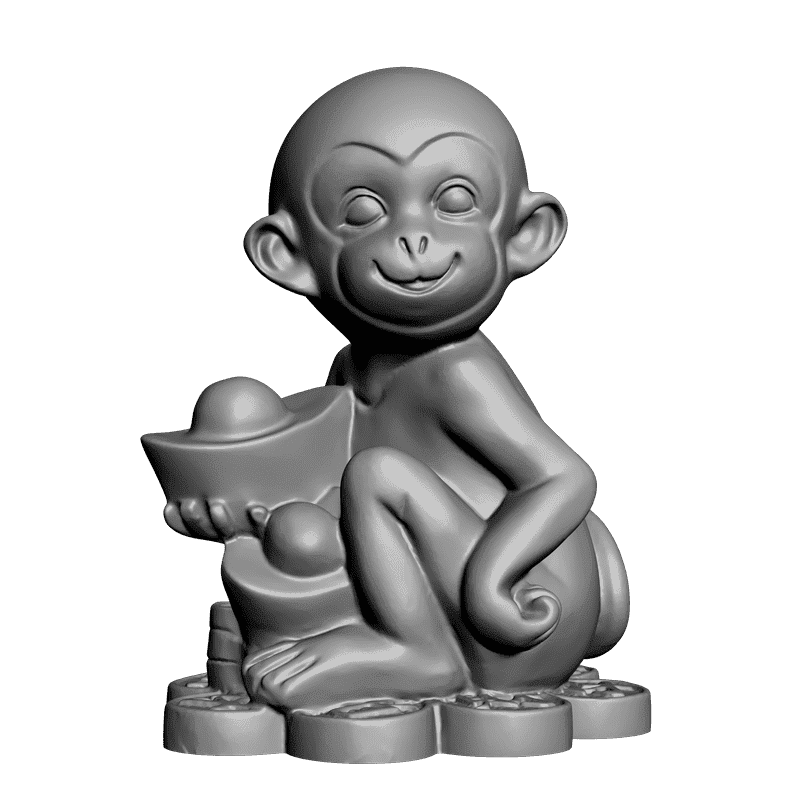 картинка Обезьянка PI1-095 3D-STL.COM