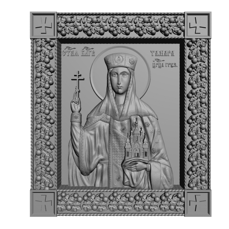 картинка Святая Тамара царица Грузии V3-303 3D-STL.COM