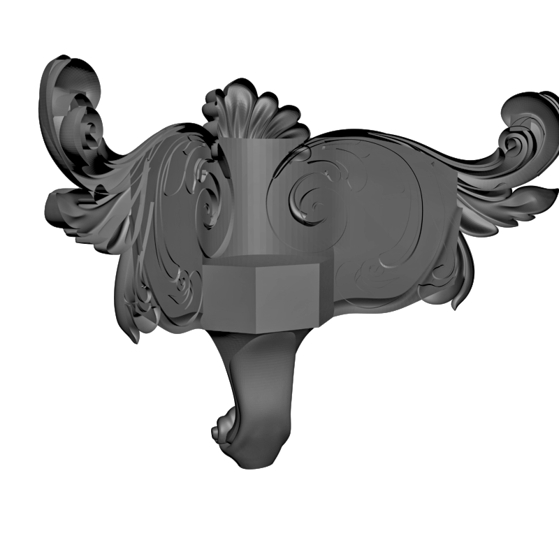 картинка Накладка декоративная рамная D10-412 3D-STL.COM