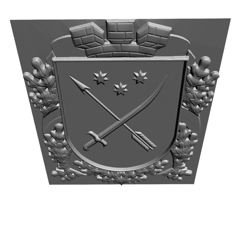 картинка Герб Днепропетровска RG1-047 3D-STL.COM