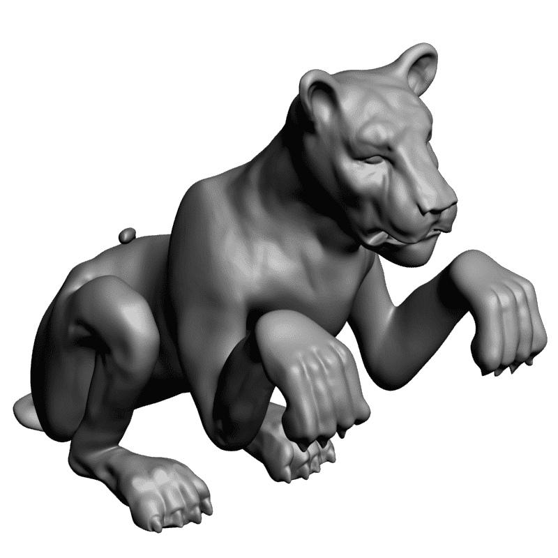 картинка Лев F1-178 3D-STL.COM