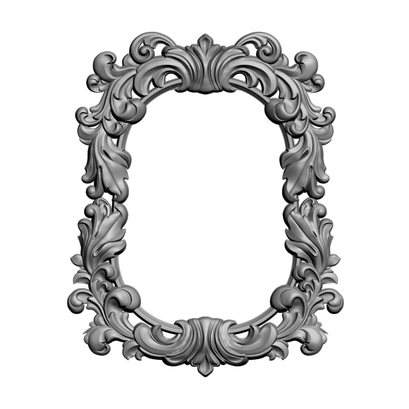 картинка Рама резная D14-483 3D-STL.COM