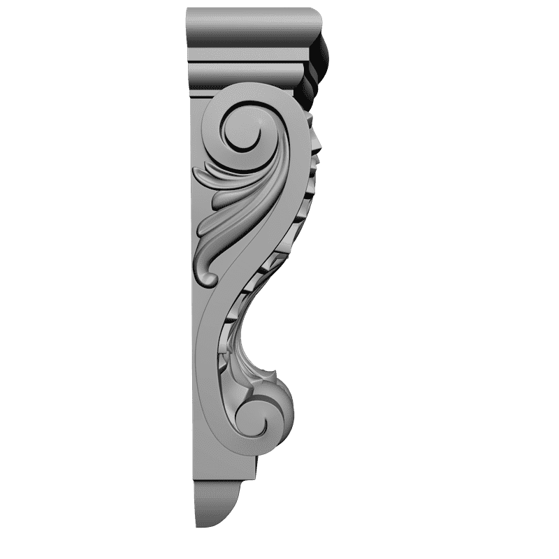 картинка Кронштейн резной D9-053 3D-STL.COM