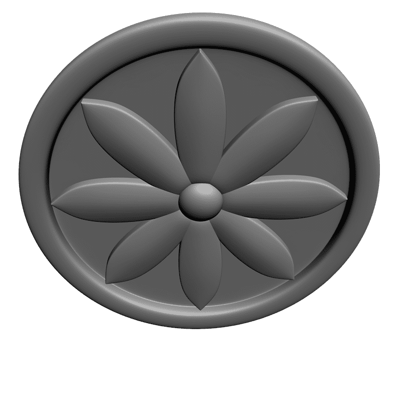 картинка Розетка резная D16-230 3D-STL.COM