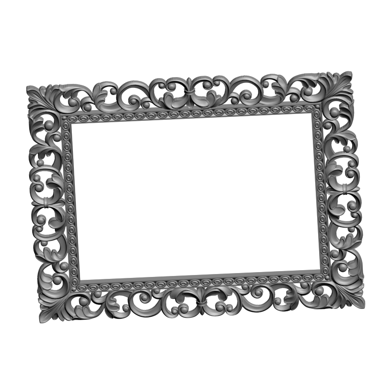 картинка Рамка резная D14-619 3D-STL.COM