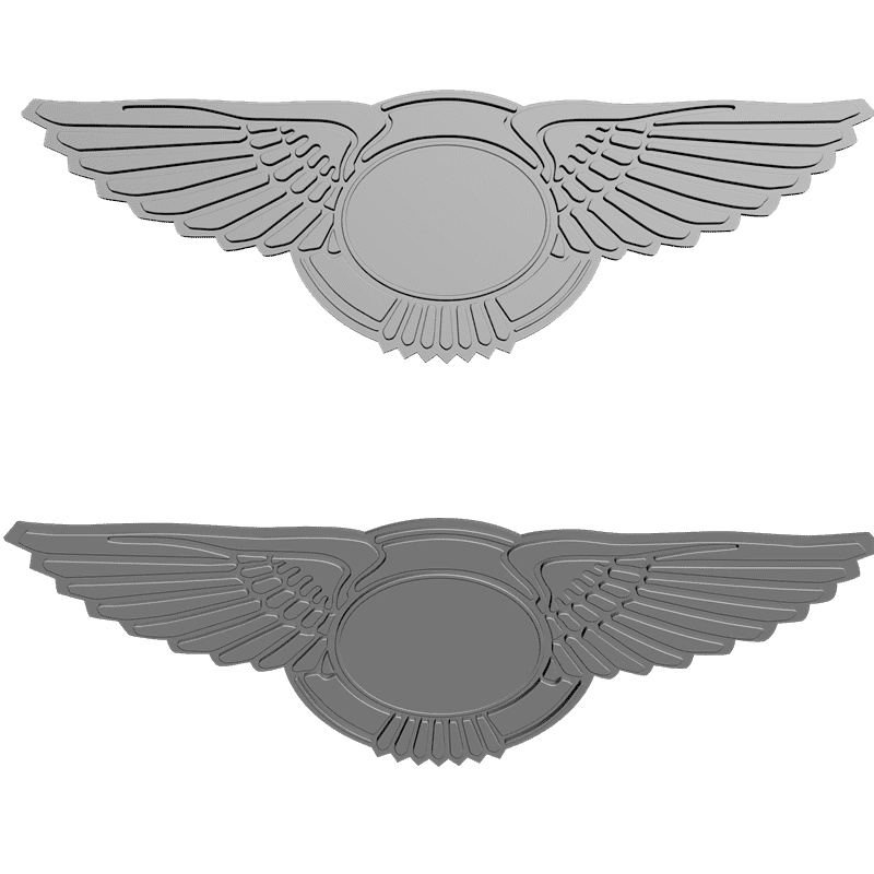 картинка Логотип Бентли RG3-022 3D-STL.COM