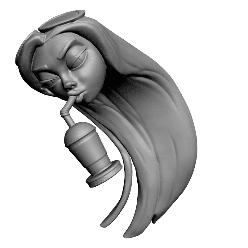 картинка Набор 6 деталей Девушка PI1-106 3D-STL.COM