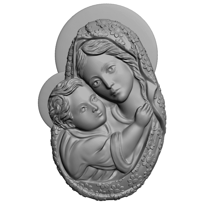 картинка Богоматерь V6-011 3D-STL.COM