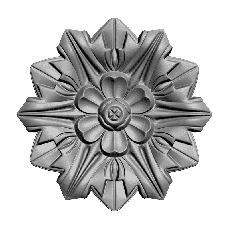 картинка Розетка резная D16-209 3D-STL.COM