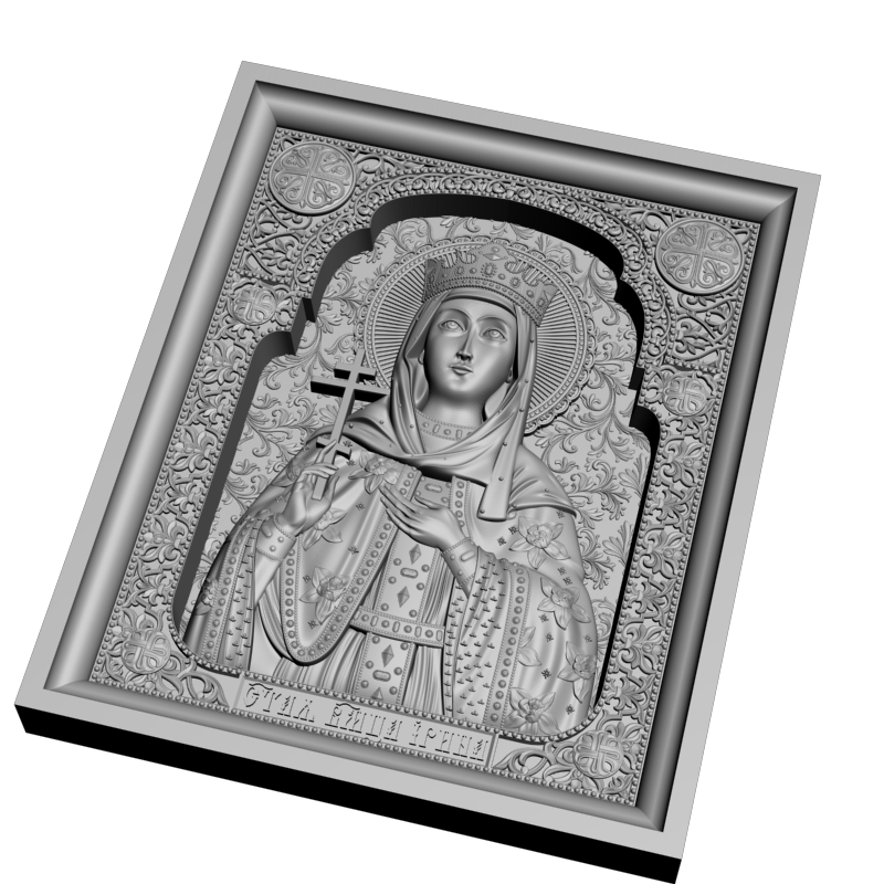картинка Икона Святая Вмч Ирина V3-360 3D-STL.COM