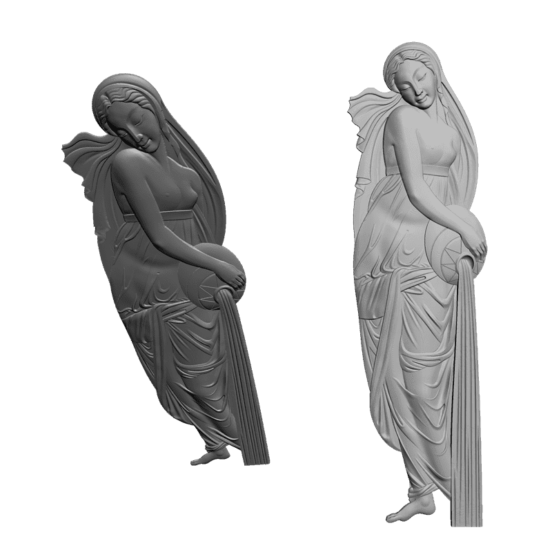 картинка Девушка с кувшином L1-045 3D-STL.COM