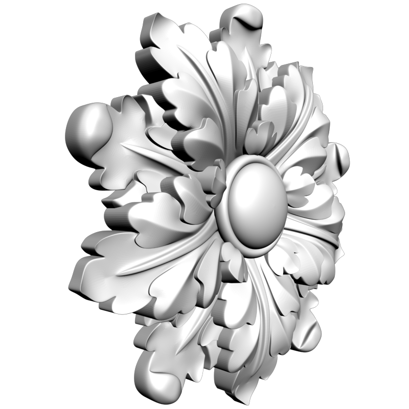 картинка Розетка резная D16-335 3D-STL.COM