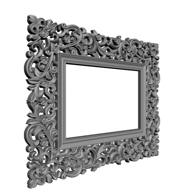 картинка Рама резная под зеркало D14-301 3D-STL.COM