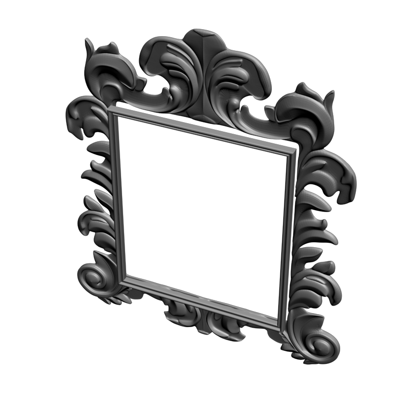 картинка Рамка резная под зеркало D14-675 3D-STL.COM