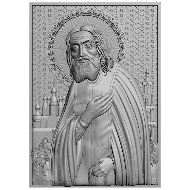 картинка Серафим Саровский V3-066 3D-STL.COM