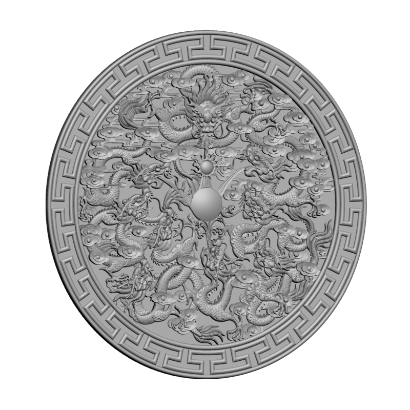 картинка Девять драконов D12-469 3D-STL.COM