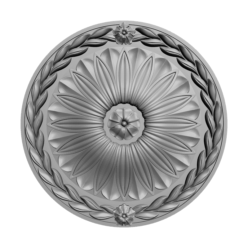картинка Розетка резная D16-175 3D-STL.COM