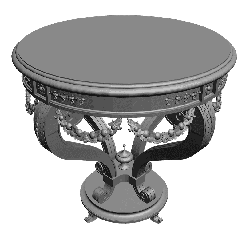 картинка Стол круглый M8-017 3D-STL.COM