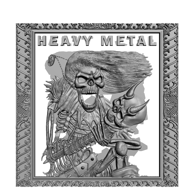 картинка HEAVY METAL P4-395 3D-STL.COM