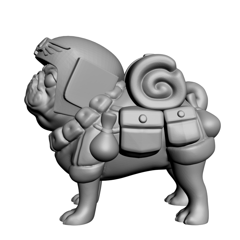 картинка Канадский мопс PI1-565 3D-STL.COM