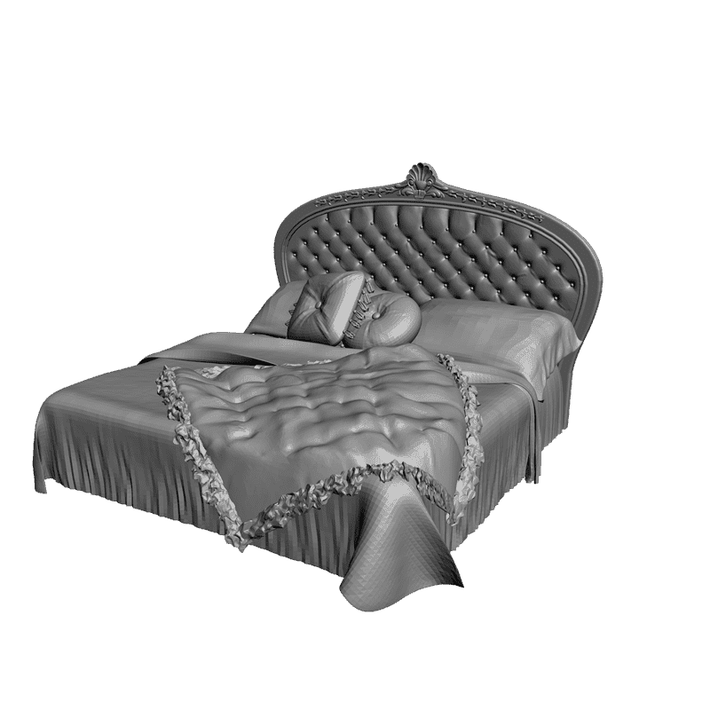 картинка Кровать M4-058 3D-STL.COM