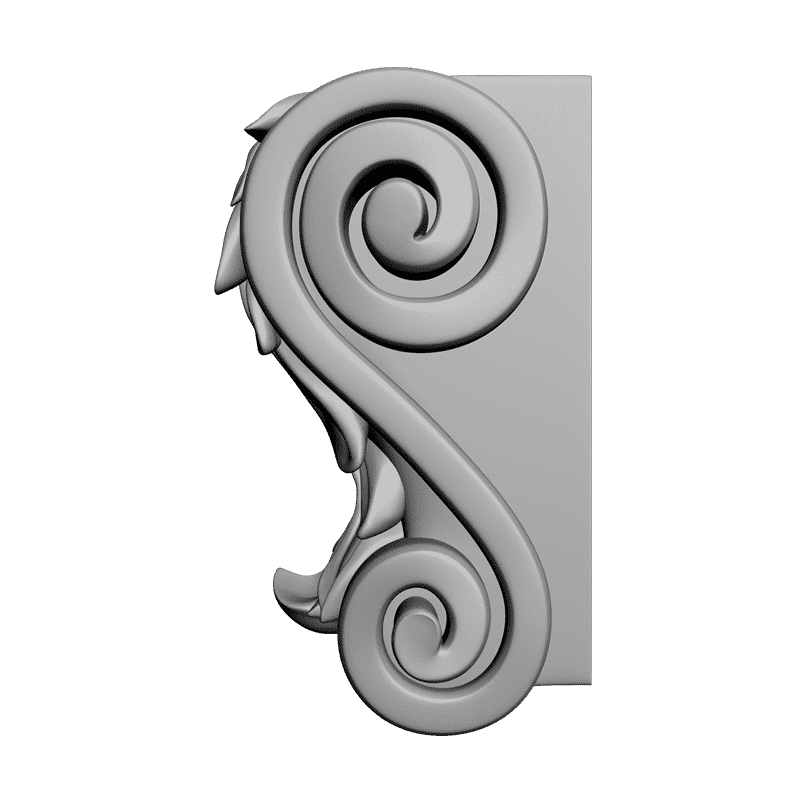 картинка Кронштейн резной D9-119 3D-STL.COM