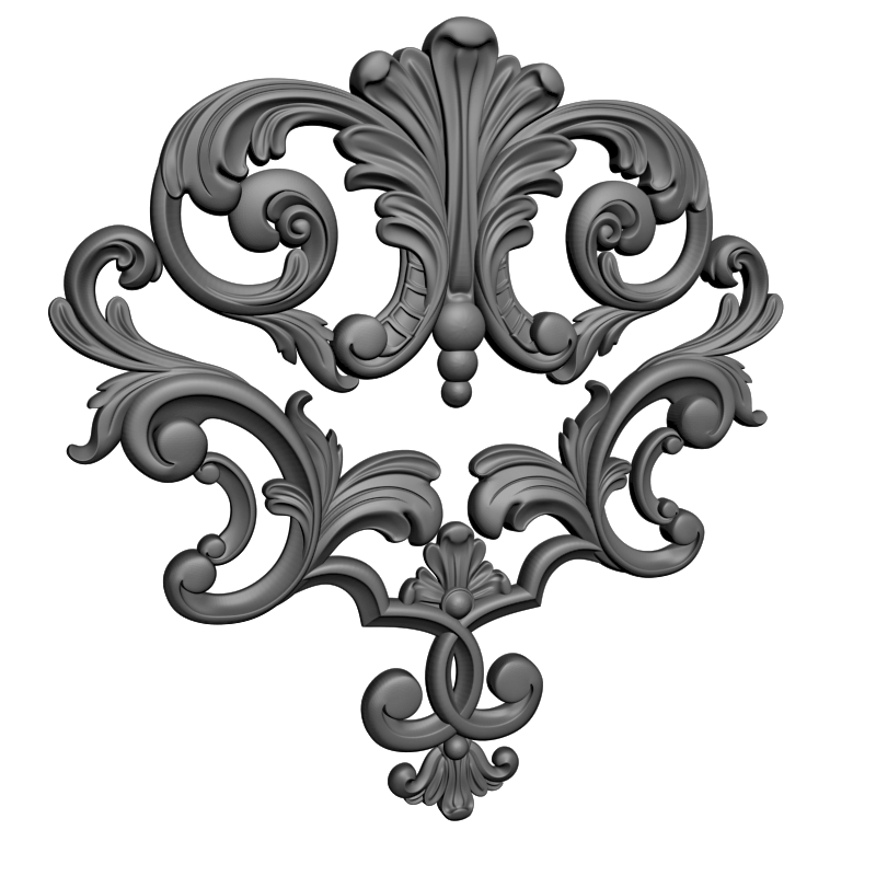 картинка Накладка декоративная рамная D10-398 3D-STL.COM