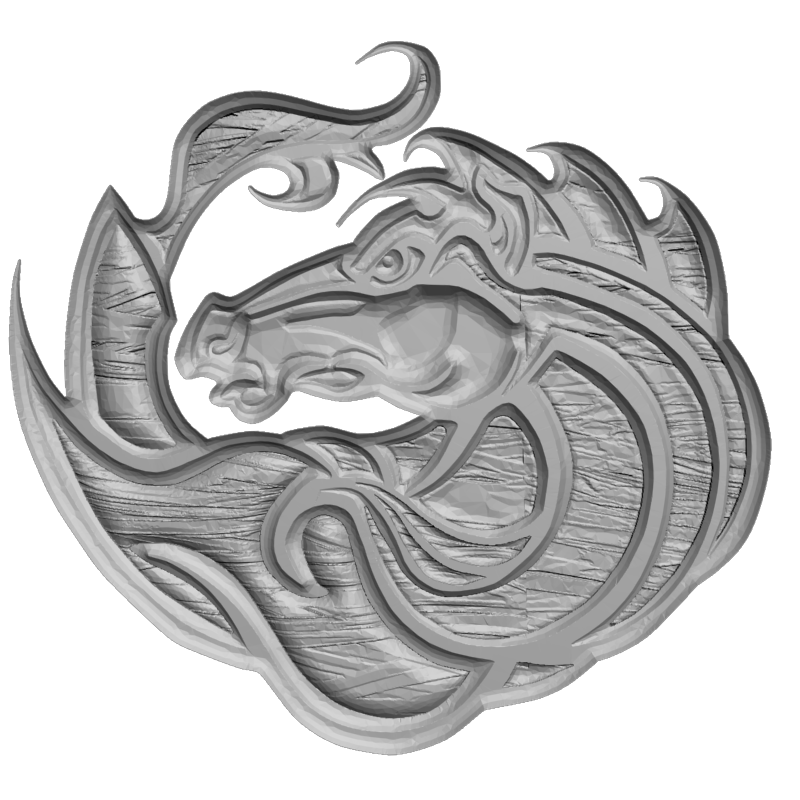 картинка Голова коня F1-281 3D-STL.COM