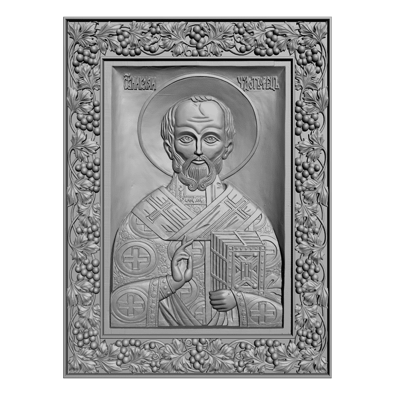 картинка Николай Чудотворец V3-075 3D-STL.COM