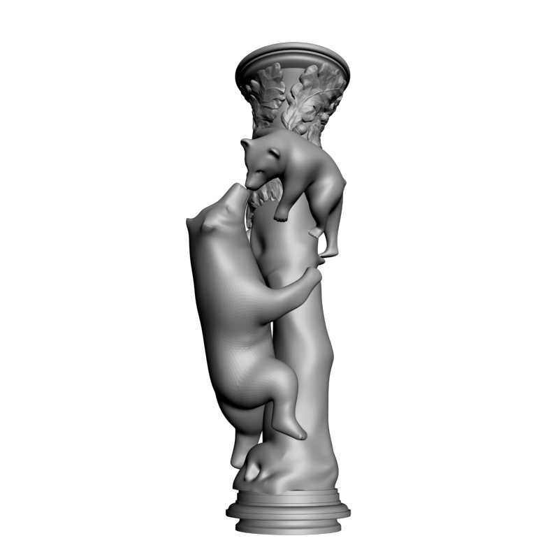 картинка Столб резной декоративный D17-073 3D-STL.COM