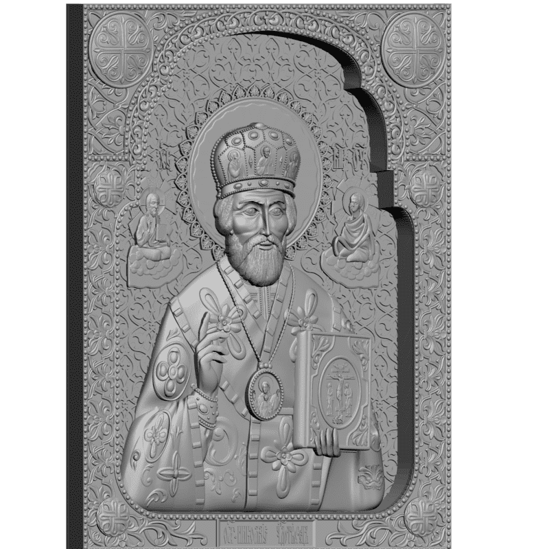 картинка Св. Николай Чудотворец V3-339 3D-STL.COM