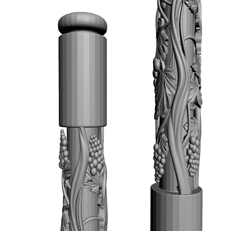 картинка Столб резной D17-033 3D-STL.COM
