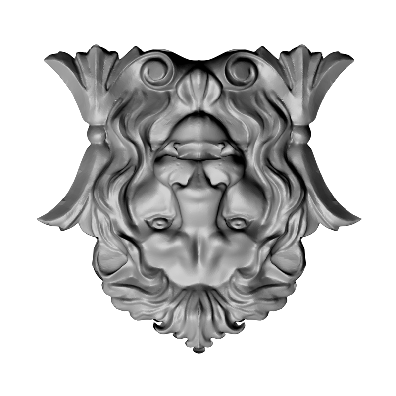 картинка Лев панно F1-303 3D-STL.COM
