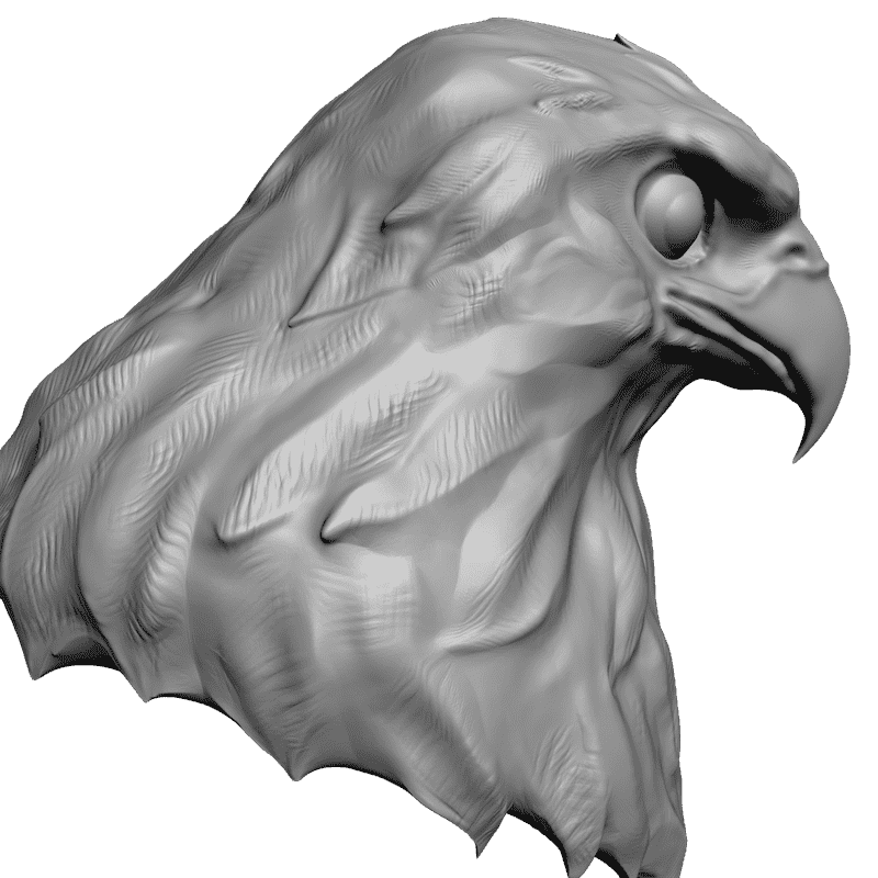 картинка Голова ястреба F3-019 3D-STL.COM