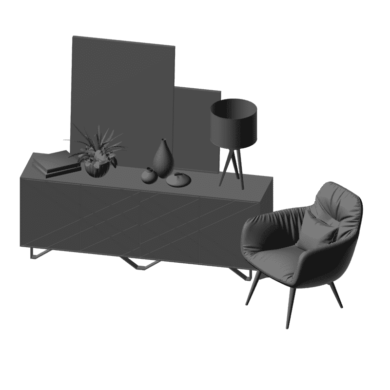 картинка Набор мебели M13-015 3D-STL.COM